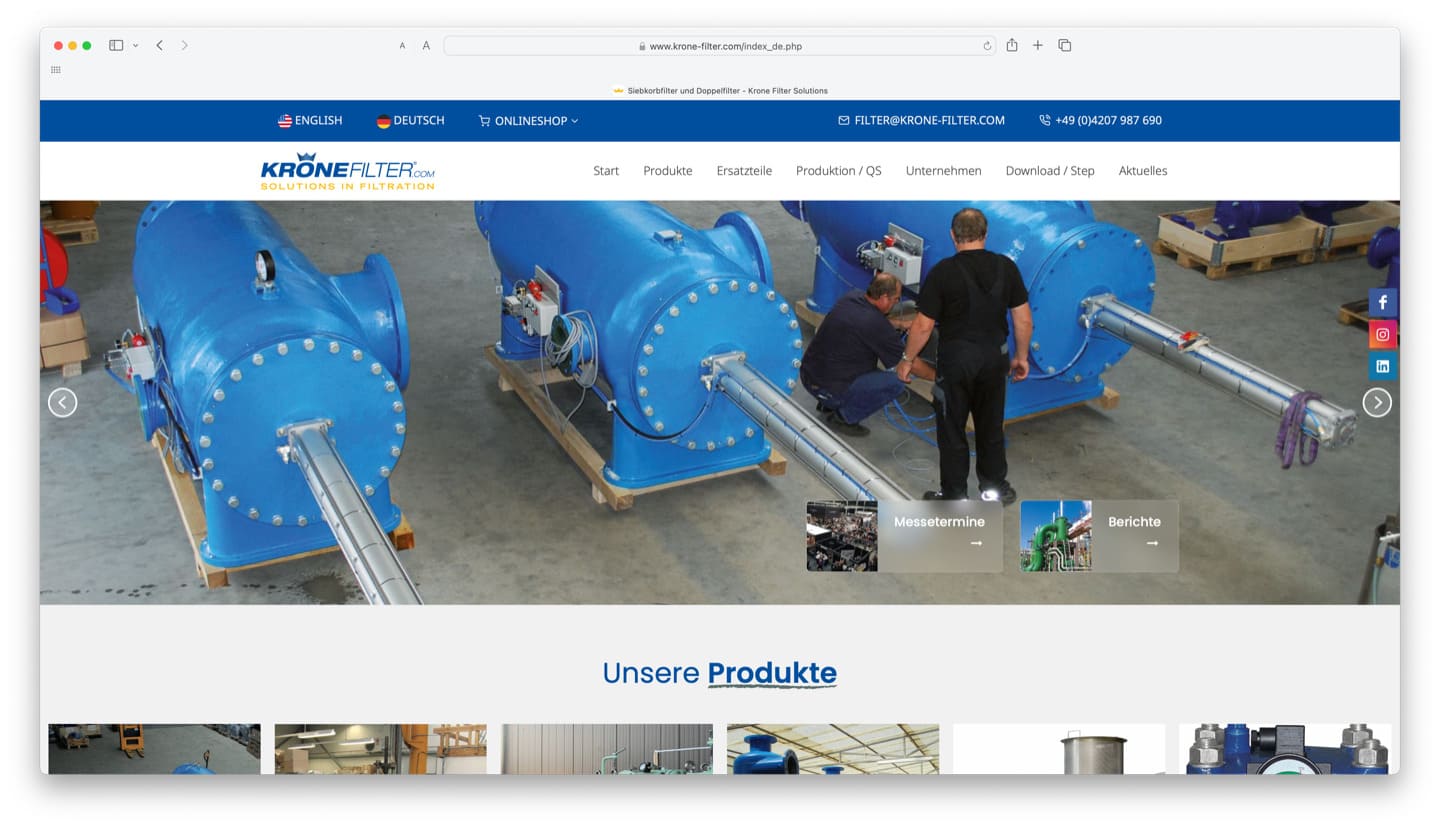 Krone Filter Solutions